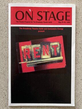 Rent Tour Playbill Christian Mena Dwayne Clark Danielle Lee Greaves Grand Rapids